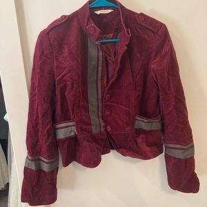 Sundance velvet military jacket